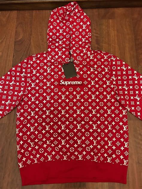 lv supreme hoodie retail|authentic louis vuitton supreme hoodie.